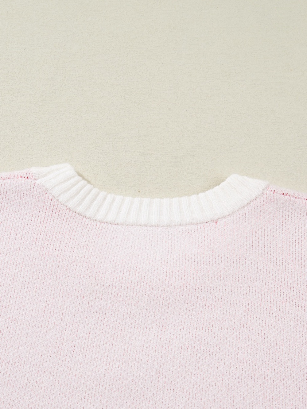 Cherry Pattern Drop Shoulder Sweater - Picture 5 of 9